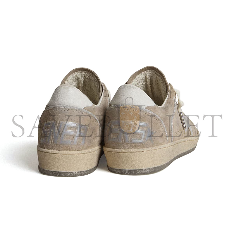 g01den G003e brown ball star ltd star-embellished suede trainers gwf00327